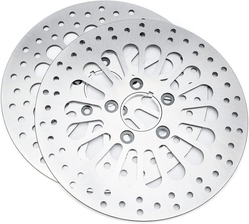 LEABON 11.5" Front Rear Brake Rotor Compatible with Harley Davidson Touring Sportster Dyna Softail Fxrs Dyna Super Glide 1984-2019 2PCS - Image 5